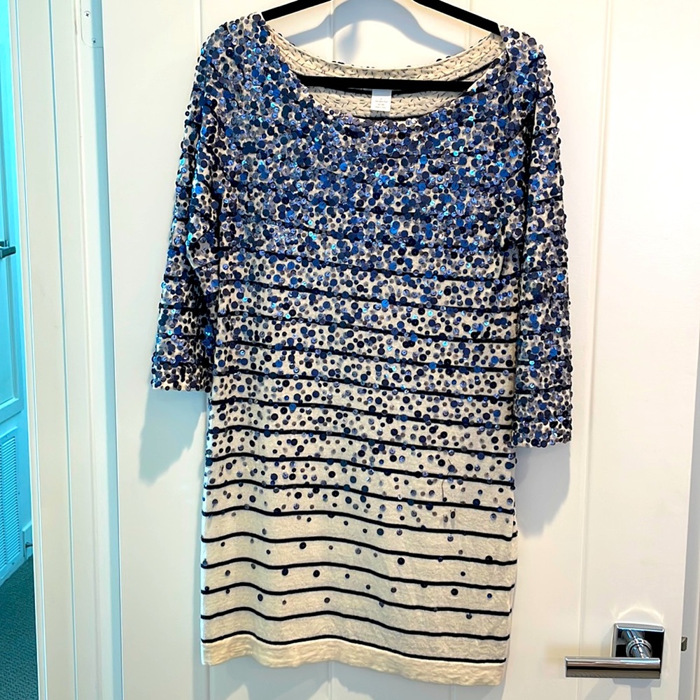 J Crew Sequin Shirt Dress